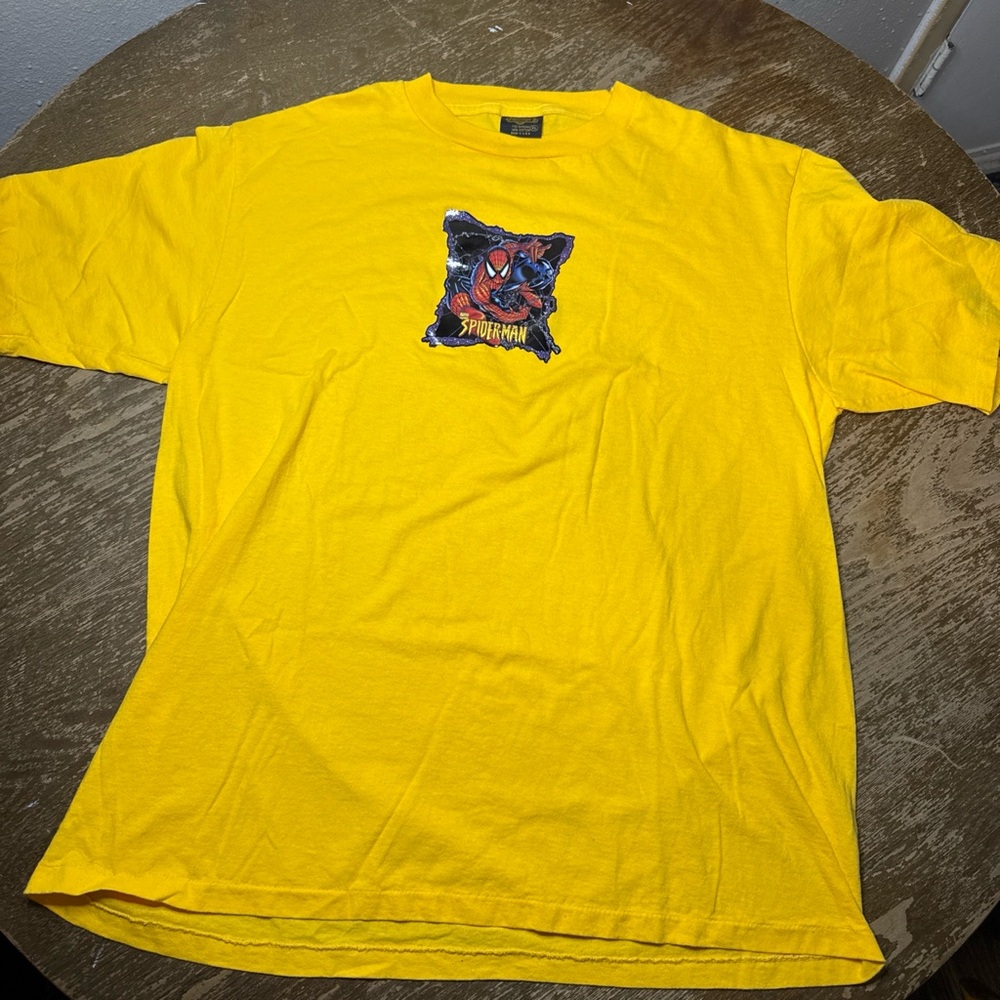 Vintage spiderman iron on changes t-shirt